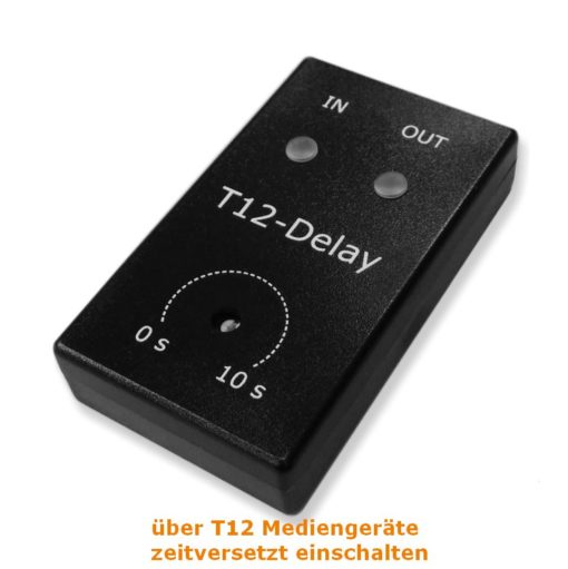 12V-Trigger Delay Mediengeräte zeitversetzt schalten